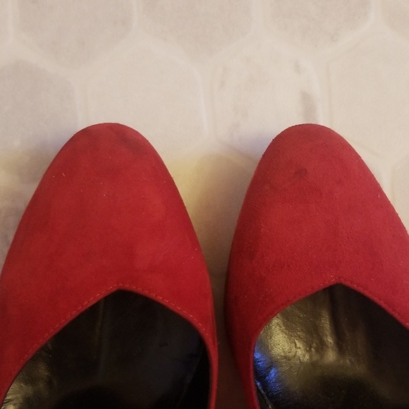SACCO italian red sueded pumps - Picture 8 of 8